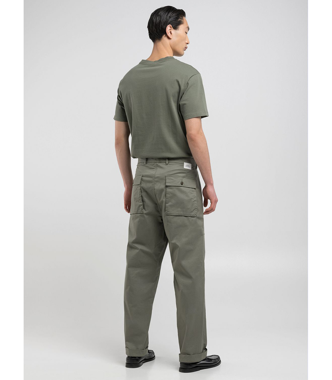 リラックスフィット コットンツイルカーゴパンツ 詳細画像 ミリタリー 4